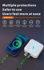 Tuzwa Solar Power Bank – 15W Portable Backup Charger with Built-In Cables, Night Light, Flashlight & SOS LED for Outdoor Travel