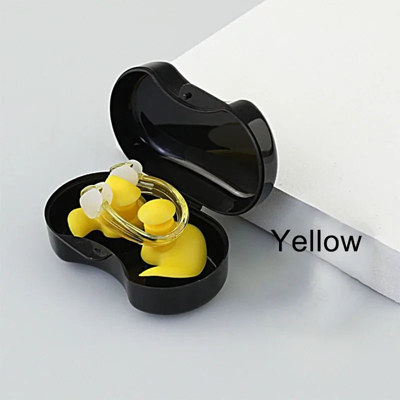 Tuzwa Swimming Earplugs – Waterproof Reusable Silicone Ear Plugs for Swimming & Diving, Comfortable Noise Reduction Earplugs