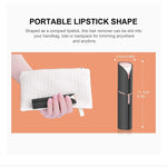 Tuzwa Electric Facial Hair Remover for Women – Portable Lipstick Face Shaver with Battery-Powered Compact Metal Design