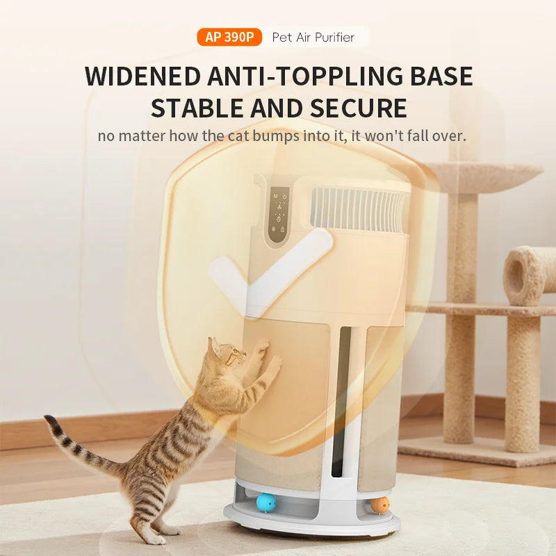 Tuzwa Smart WiFi Air Purifier for Pets | True HEPA Air Cleaner with Pet Hair & Odor Removal | Quiet Air Purifier for Large Rooms & Homes