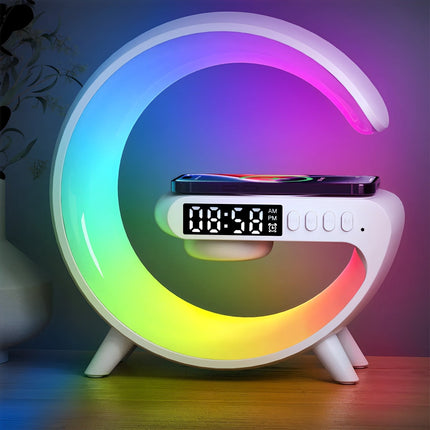 Sunrise Alarm Clock with Wireless Charger, Digital Desk Clock with USB Port