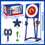 Tuzwa Axe Throwing Target Game Set – Bristle Board with Plastic Throwing Axes for Indoor Outdoor Backyard & Yard Games, Ages 14+