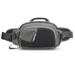 Tuzwa Running Fanny Pack with Water Bottle Holder – Water-Resistant Nylon Waist Bag with Multiple Pockets & Adjustable Strap for Hiking & Travel