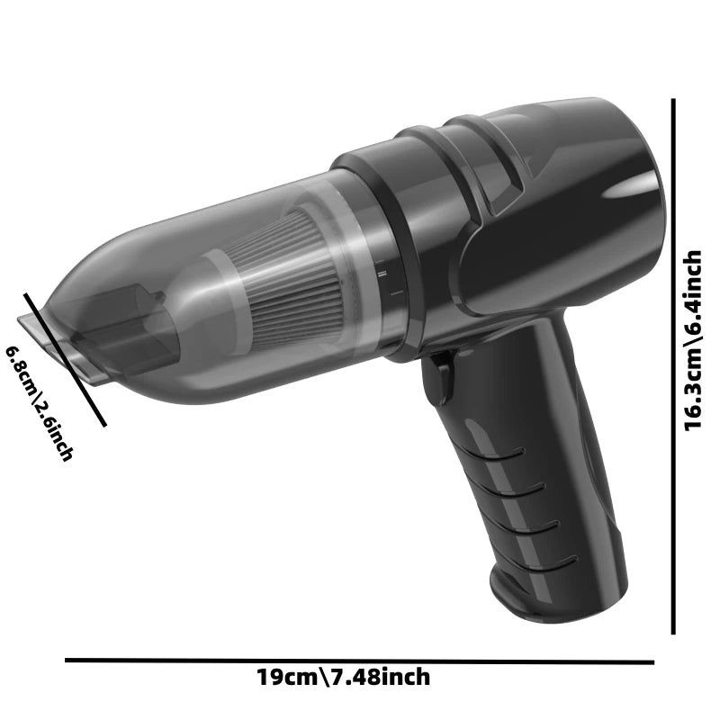 Tuzwa Cordless Car Vacuum Cleaner – Powerful Handheld Vacuum with High Suction, Rechargeable Lightweight Design for Car & Home Cleaning