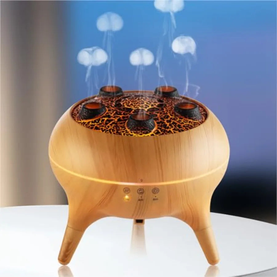 Tuzwa 250ML Jellyfish Essential Oil Diffuser – Ultrasonic Aromatherapy Humidifier with Remote Control for Home
