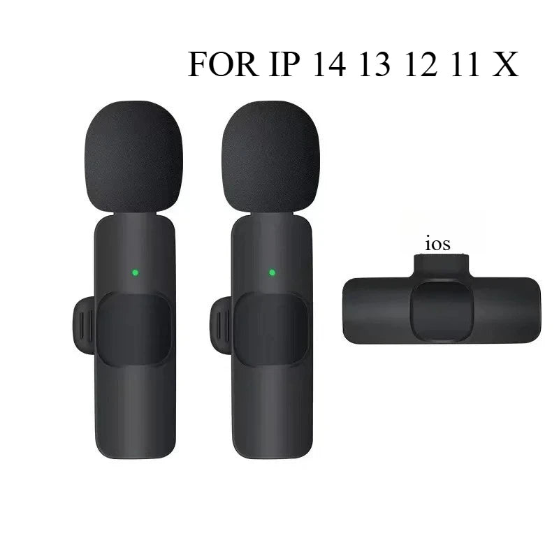 Tuzwa Mini Wireless Lavalier Microphone for USB-C Smartphones – Clip-On Lapel Mic with Transmitter & Built-In Battery for Vlogging, Video & Live Streaming