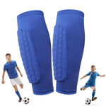 Tuzwa Lightweight Soccer Shin Guards with Honeycomb Padding – Breathable Adjustable Football Shin Pads for Calf & Leg Protection