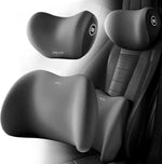 Tuzwa Car Neck & Lumbar Support Pillow – Ergonomic Car Seat Headrest & Back Support Cushion with Adjustable Straps for Driving Comfort