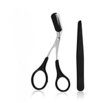 Tuzwa 3-Piece Eyebrow Grooming Kit – Stainless Steel Precision Brow Shaping & Styling Tools for Women