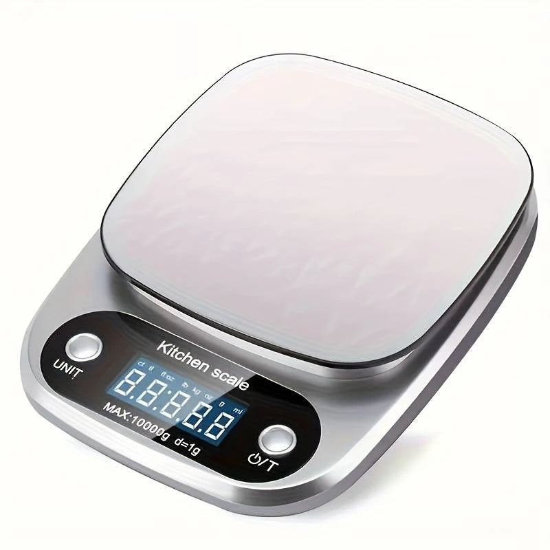 Tuzwa Precision Kitchen Scale | 10kg Digital Food Scale with LCD Display | High-Accuracy Kitchen & Jewelry Scale for Baking, Cooking & Meal Prep