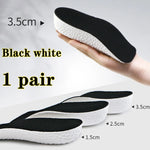 Tuzwa Height Increase Insoles 1–3cm with Arch Support – Breathable Shock-Absorbing Shoe Lifts for Flat Feet & Everyday Comfort