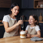 Tuzwa Handheld Milk Frother | USB Rechargeable Electric Milk Frother for Lattes, Cappuccino, Matcha & Coffee Drinks