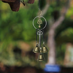 Tuzwa Witch Bells for Door – 1pc Metal Doorknob Hanging Bell Wind Chime, Decorative Witch Bell Door Hanger for Home, Entryway & Porch Decor