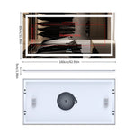 Tuzwa Bluetooth LED Bathroom Mirror 100x60cm – Anti-Fog Lighted Vanity Mirror with Modern Design
