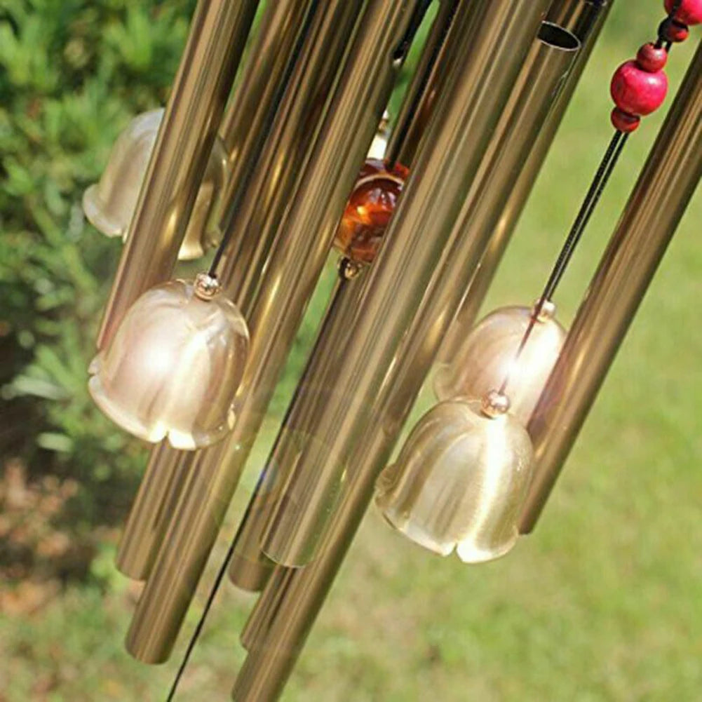 Tuzwa 30-Inch Metal Wind Chime – Modern Outdoor Hanging Chimes with Soothing Tones for Garden, Patio, Porch & Home Decor