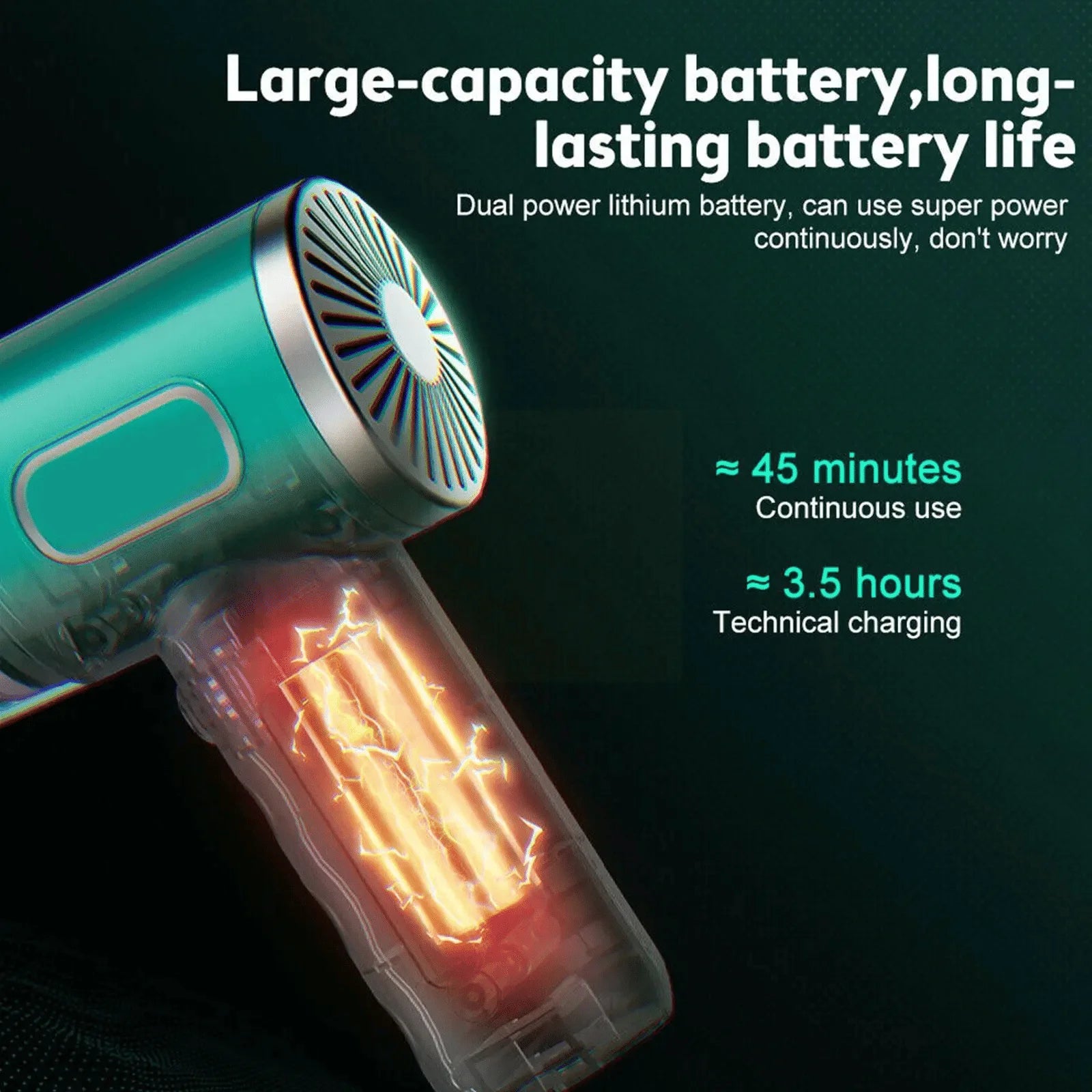 Tuzwa 29000Pa Cordless Handheld Vacuum Cleaner – Powerful Portable Vacuum for Car & Home, Lightweight Rechargeable Design