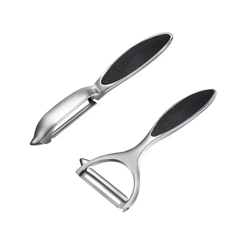 Tuzwa 2-in-1 Stainless Steel Vegetable Peeler & potato peeler | Ergonomic Multi-Purpose Kitchen Tool for Peeling, Grating & Food Preparation