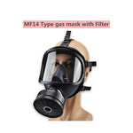 Tuzwa MF14 Full Face Respirator Mask – Reusable Chemical Gas Respirator with Replaceable Filter & Adjustable Head Straps for Industrial Use