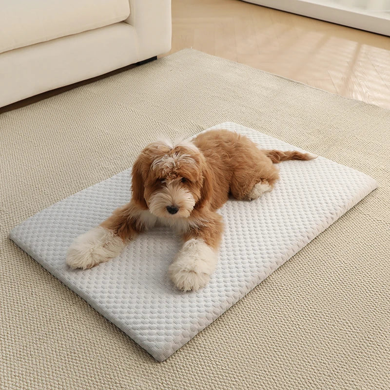 Tuzwa Dog Cooling Mat – Breathable Non-Slip Pet Cooling Bed, Machine Washable Summer Dog Mat for Medium & Large Dogs