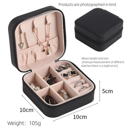 Jewelry Box for Travel, Small PU Leather Jewelry Organizer for Rings – image 8