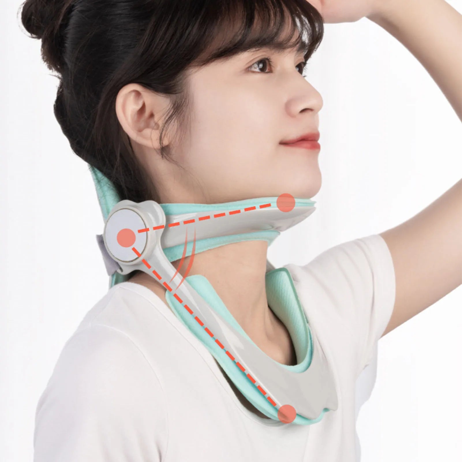 Tuzwa Adjustable Cervical Neck Brace – Soft Padded Neck Support & Posture Aid, Lightweight Ergonomic Collar for Students, Study & Daily Wear