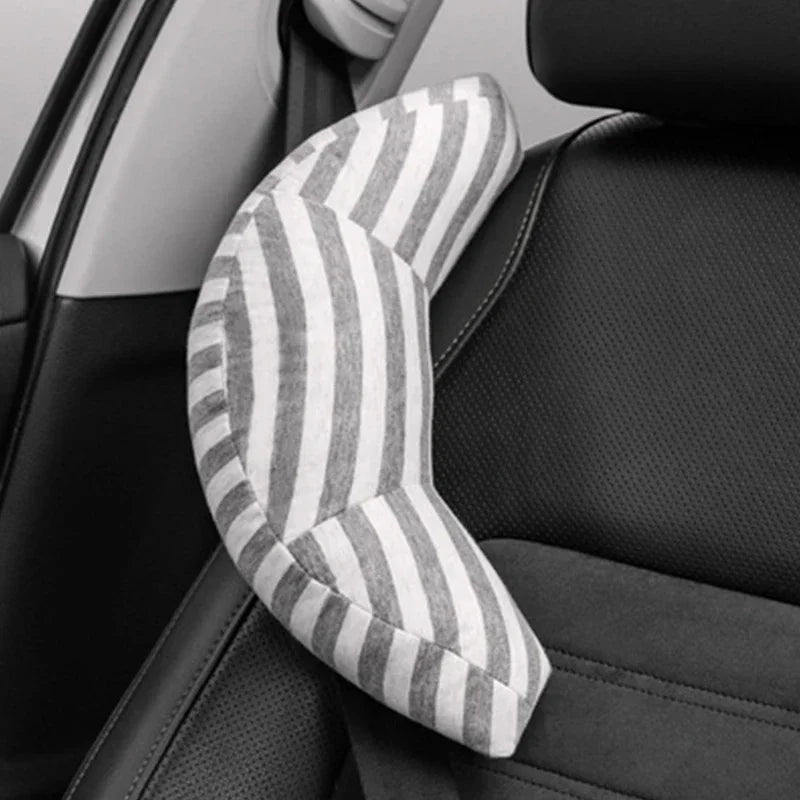 Tuzwa Kids Car Head Support Pillow with Adjustable Strap – Soft Travel Neck Cushion for Children, Road Trips & Car Rides