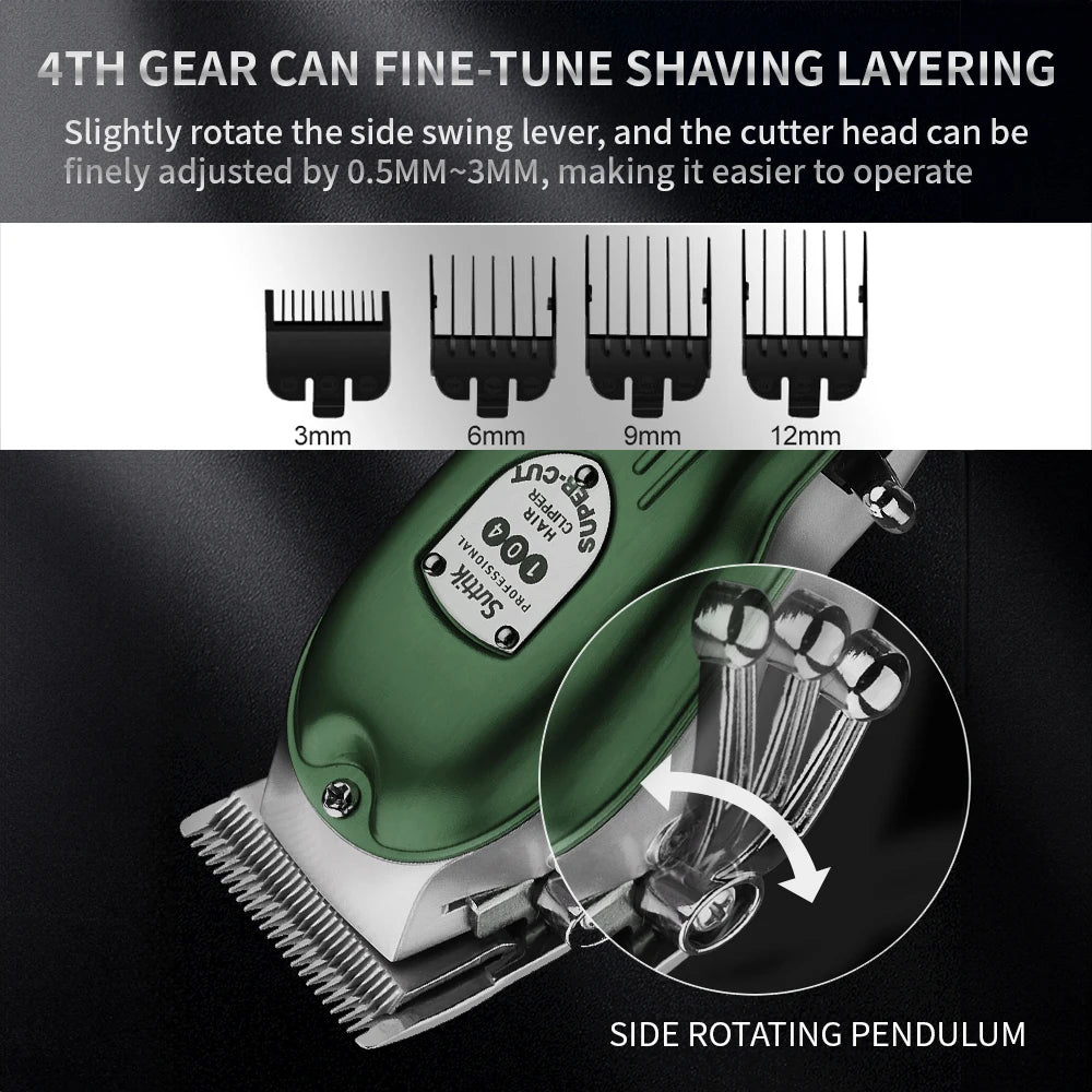 Tuzwa Dog Hair Clippers – Rechargeable Low Noise Cordless Dog Grooming Trimmer, Lightweight Electric Pet Clippers for Home Grooming