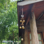 Tuzwa Brass Double Bell Wind Chime – Decorative Metal Hanging Bells for Home, Garden, Patio, Porch & Outdoor Decor