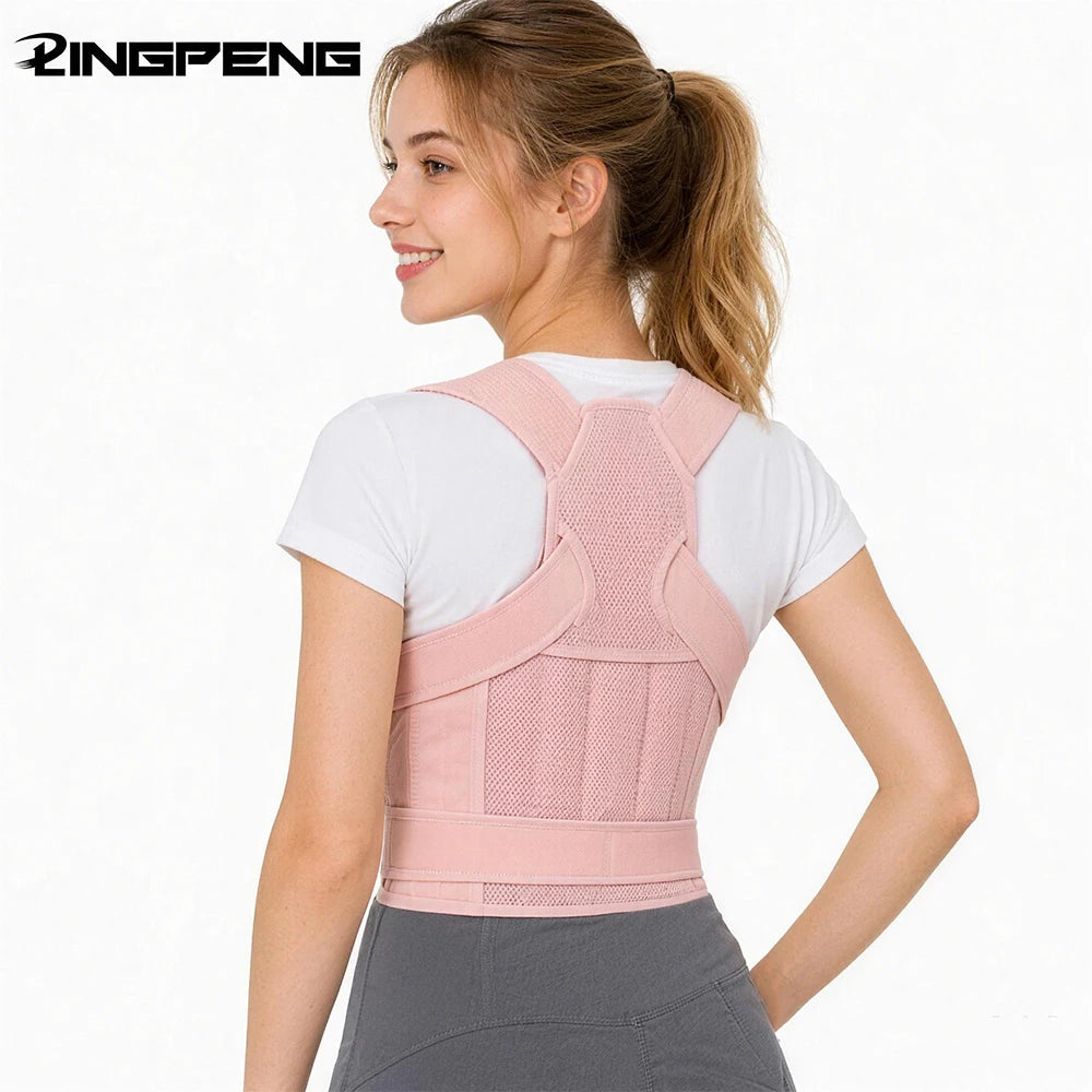 Tuzwa Adjustable Posture Corrector for Men & Women – Lightweight Breathable Upper Back Support Brace for Everyday Posture Support