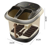 Tuzwa Electric Foot Spa Bath with Adjustable Heat & Thermostatic Temperature Control – Compact Foot Soaking Tub for Home