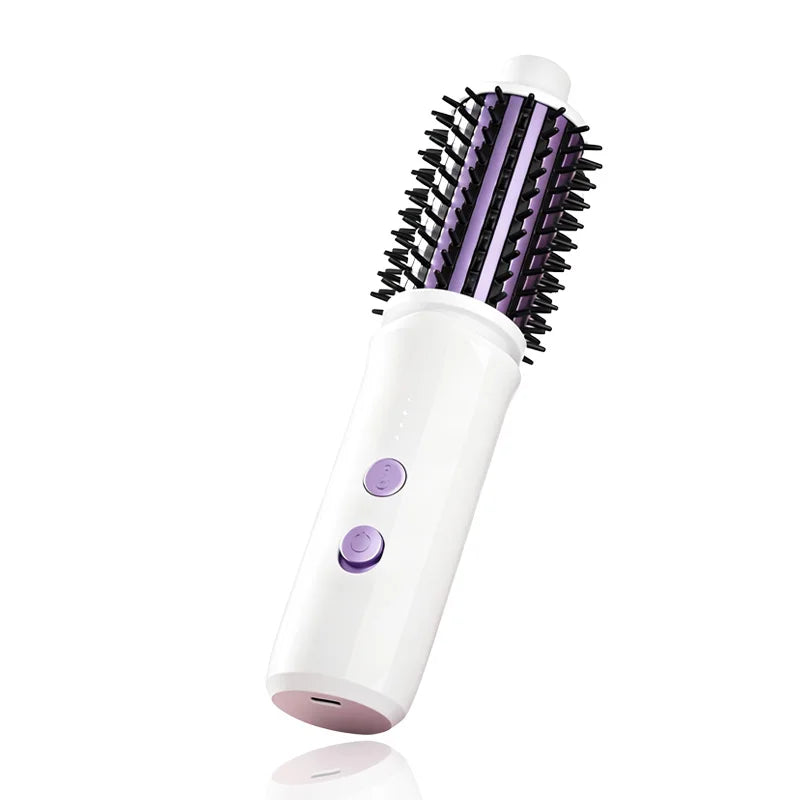 Tuzwa 2-in-1 Cordless Hair Curler & Straightener – Wireless Rechargeable Portable Hair Styler with Blow-Dry Function, 5V Travel Design