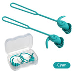 Tuzwa Swimming Ear Plugs – Waterproof Reusable Silicone Earplugs with Noise Reduction, Comfortable Swim Ear Plugs for Pool & Water Sports
