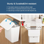 Tuzwa Kitchen Compost Bin with Lid – Space Saving Countertop & Under Sink Food Waste Bin for Kitchen Scraps