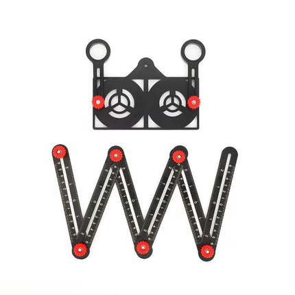 Folding Ruler Aluminum Alloy, Tile Work Measuring Stick, Tile Installation Tool for DIY Projects
