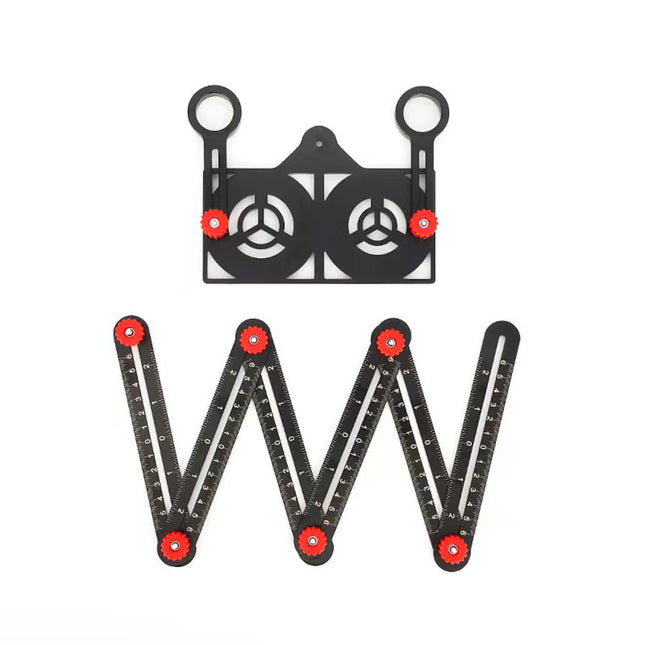 Folding Ruler Aluminum Alloy, Tile Work Measuring Stick, Tile Installation Tool for DIY Projects