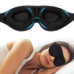 Tuzwa 3D Memory Foam Sleep Eye Mask – Light Blocking Contoured Sleeping Mask with Adjustable Fit, Soft Breathable Travel Eye Cover