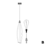 Tuzwa Wireless Electric Milk Frother | Rechargeable Handheld Milk Frother & Foam Maker for Coffee, Lattes, Cappuccinos, Matcha & Baking