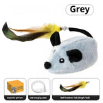 Tuzwa Interactive Cat Toy – Automatic Sensing Moving Plush Mouse Toy for Cats & Kittens, USB Rechargeable Electronic Cat Mouse Toy