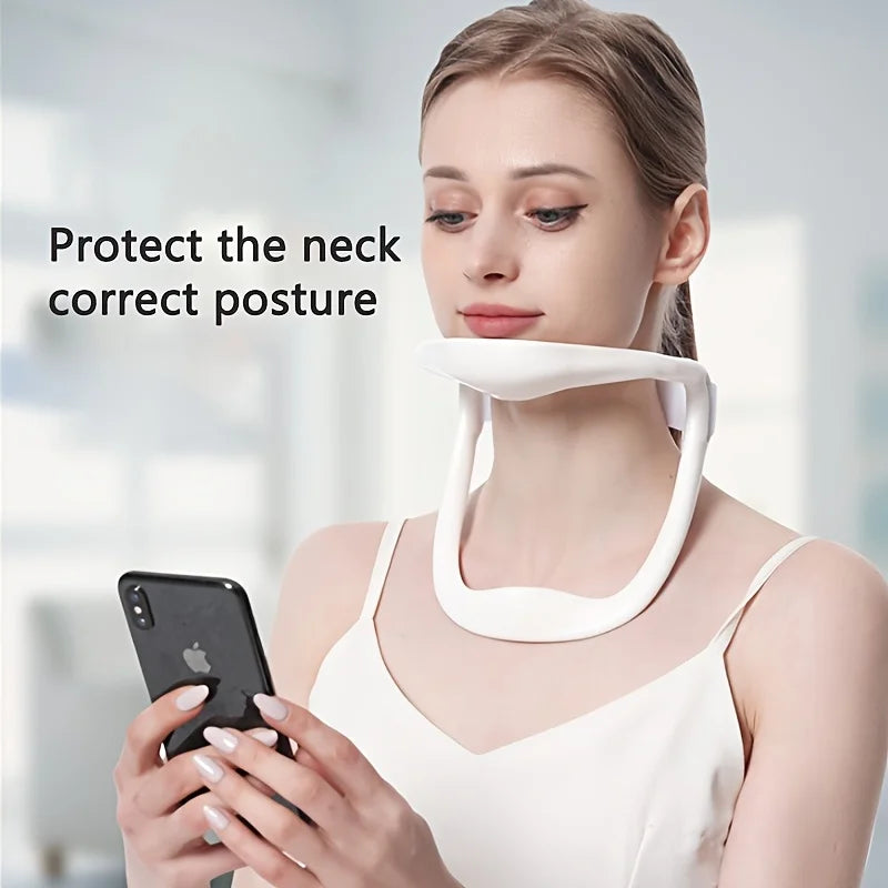 Tuzwa Adjustable Neck Traction Collar – Soft Cervical Support Brace for Neck & Shoulder Comfort, Stretching & Relaxation