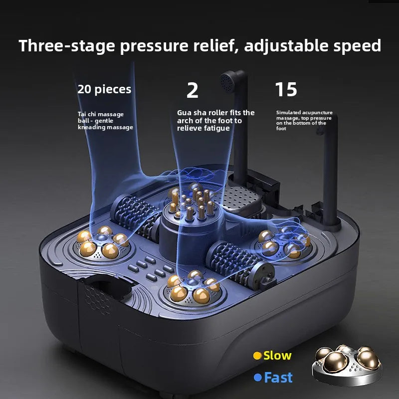 Tuzwa Electric Foot Spa Bath Massager with Vibration – Relaxing Foot Soaking Tub for Home Comfort & Foot Care