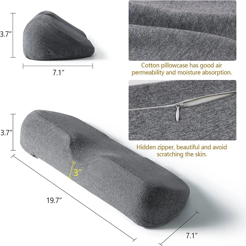 Tuzwa Memory Foam Cervical Pillow – Contoured Ergonomic Neck Support Pillow for Side & Back Sleepers