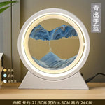 Tuzwa LED Moving Sand Art Table Lamp with 3D Sandscape – Relaxing Night Light & Decorative Desk Lamp for Bedroom, Office & Home