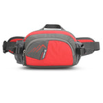 Tuzwa Running Fanny Pack with Water Bottle Holder – Water-Resistant Nylon Waist Bag with Multiple Pockets & Adjustable Strap for Hiking & Travel