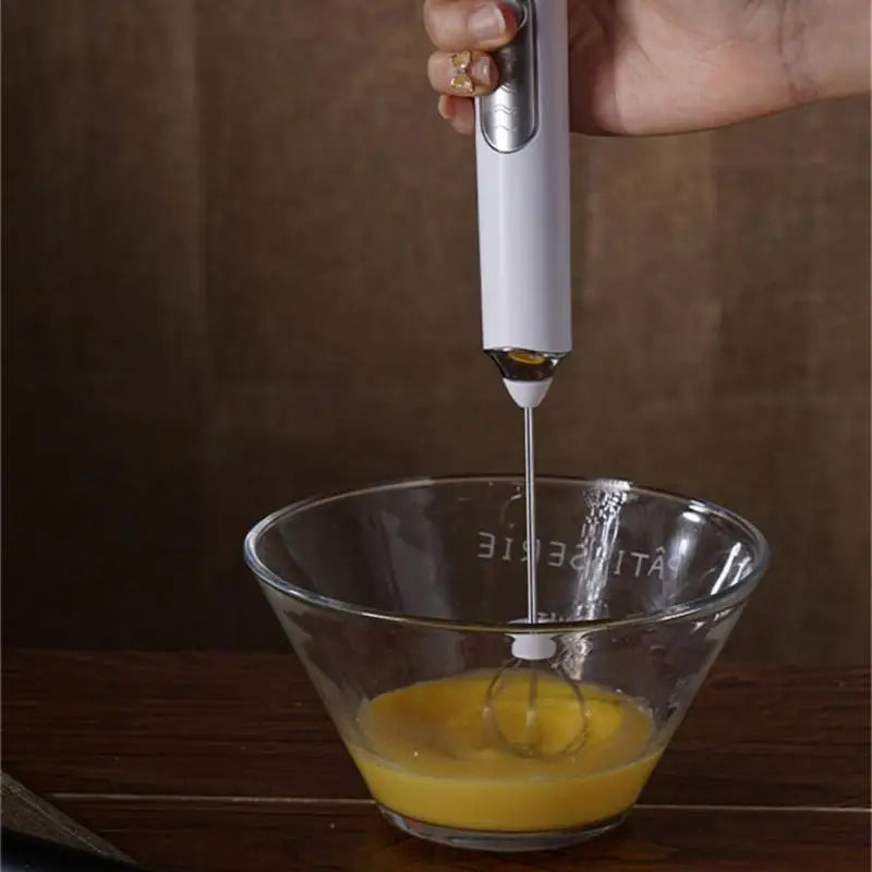 Tuzwa Wireless Electric Milk Frother & Egg Beater | USB Rechargeable Handheld Milk Frother for Coffee, Latte, Cappuccino & Matcha