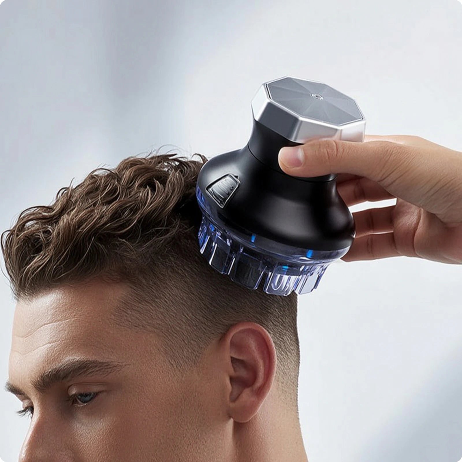 Tuzwa Self Haircut Kit – Rechargeable Cordless Hair Clipper with Limit Combs, 0.5–1mm Precision Trim & Wet Haircut Function