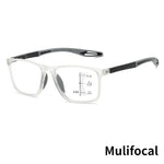 Tuzwa Multifocal Blue Light Reading Glasses for Men & Women – Lightweight Square Computer Readers for Reading & Screen Use