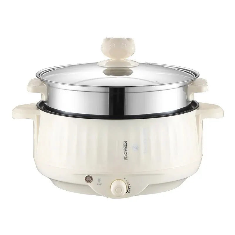 Tuzwa Multi-Layer Electric Cooker | Non-Stick Mini Hot Pot & Steamer with Rapid Heating for Rice, Noodles & Healthy Meals