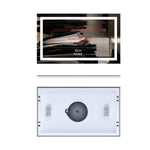 Tuzwa Bluetooth LED Bathroom Mirror 100x60cm – Anti-Fog Lighted Vanity Mirror with Modern Design