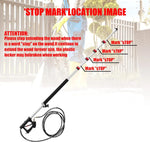 Tuzwa Telescoping Pressure Washer Extension Wand – Gutter Cleaning Pole with 3 Curved Wands & 7 Nozzle Tips, Metal High-Reach Attachment