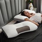 Hybrid Side Sleeper Pillow for Neck Pain, Back Sleeper Pillow, Neck Support Pillow for Shoulder Support